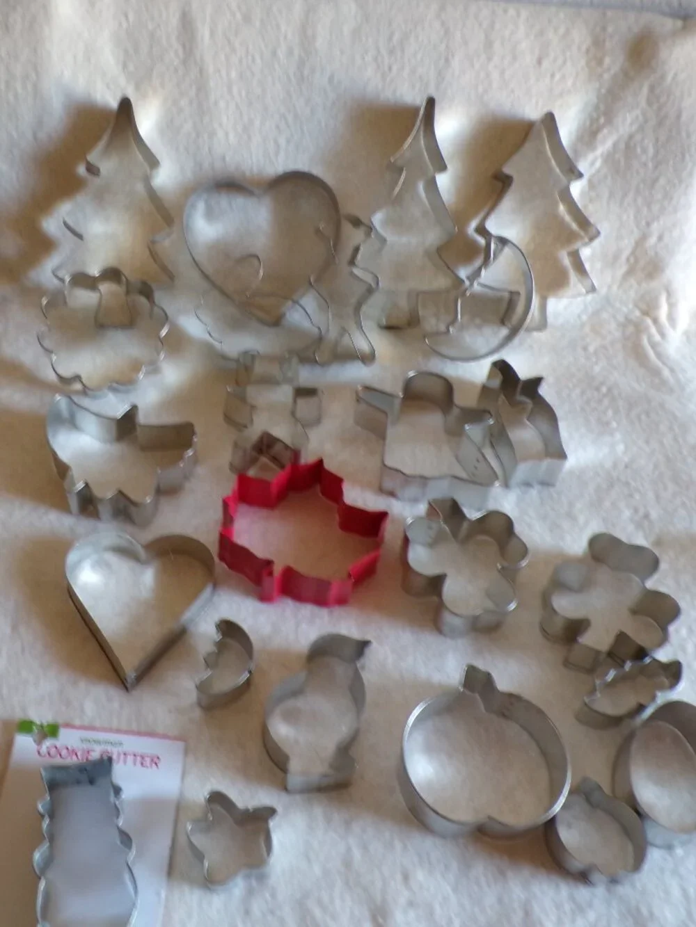 24 Cookie Cutters Galvanized Steel Snowman Ghosts Pumpkin + More